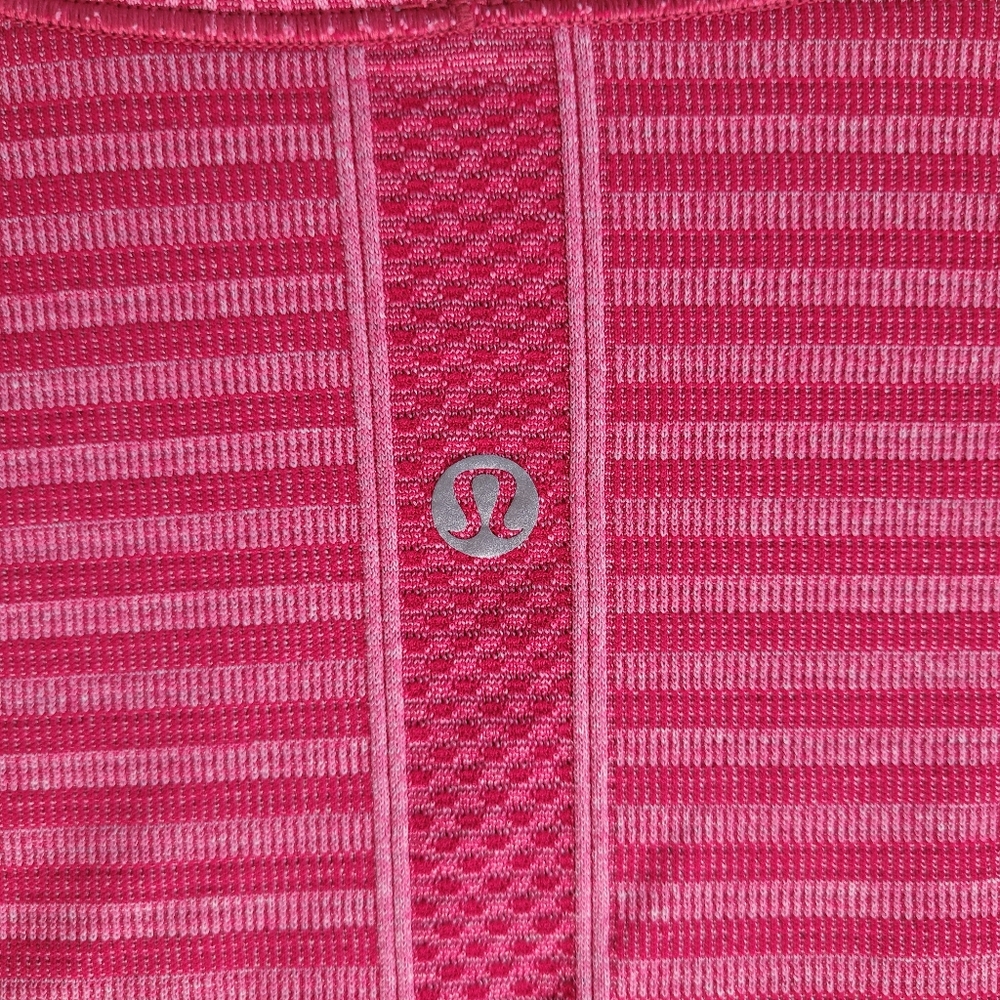Lululemon Swiftly Tech Long Sleeve Crew In Heathered Berry Rumble W3M22S Size 6 - Picture 5 of 10